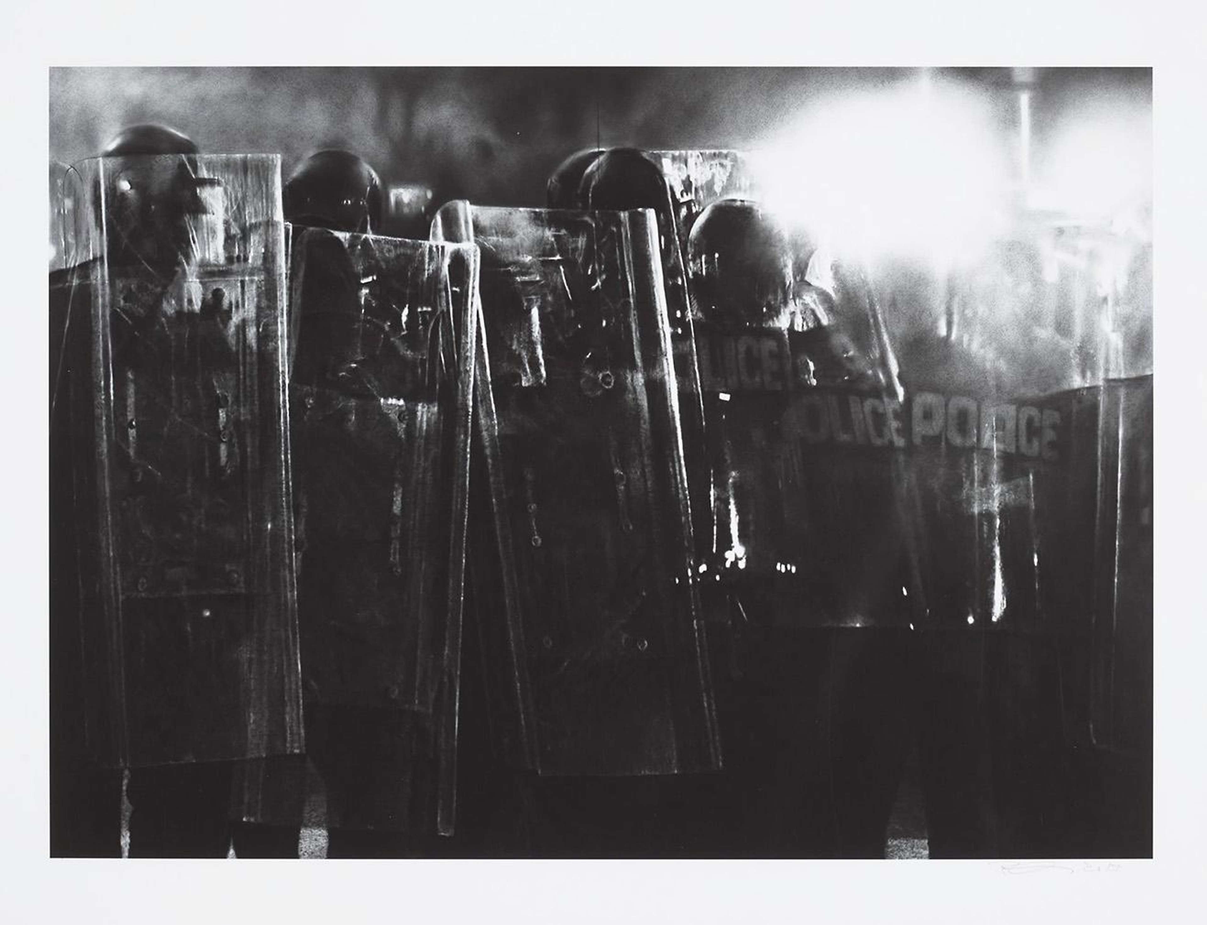 Untitled (Riot Cops) - Signed Print by Robert Longo 2017 - MyArtBroker