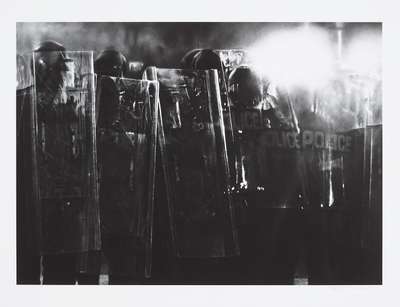 Untitled (Riot Cops) - Signed Print by Robert Longo 2017 - MyArtBroker