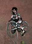 Portrait Of George Dyer Riding A Bicycle - Signed Print