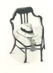 Panama Hat On A Chair - Signed Print