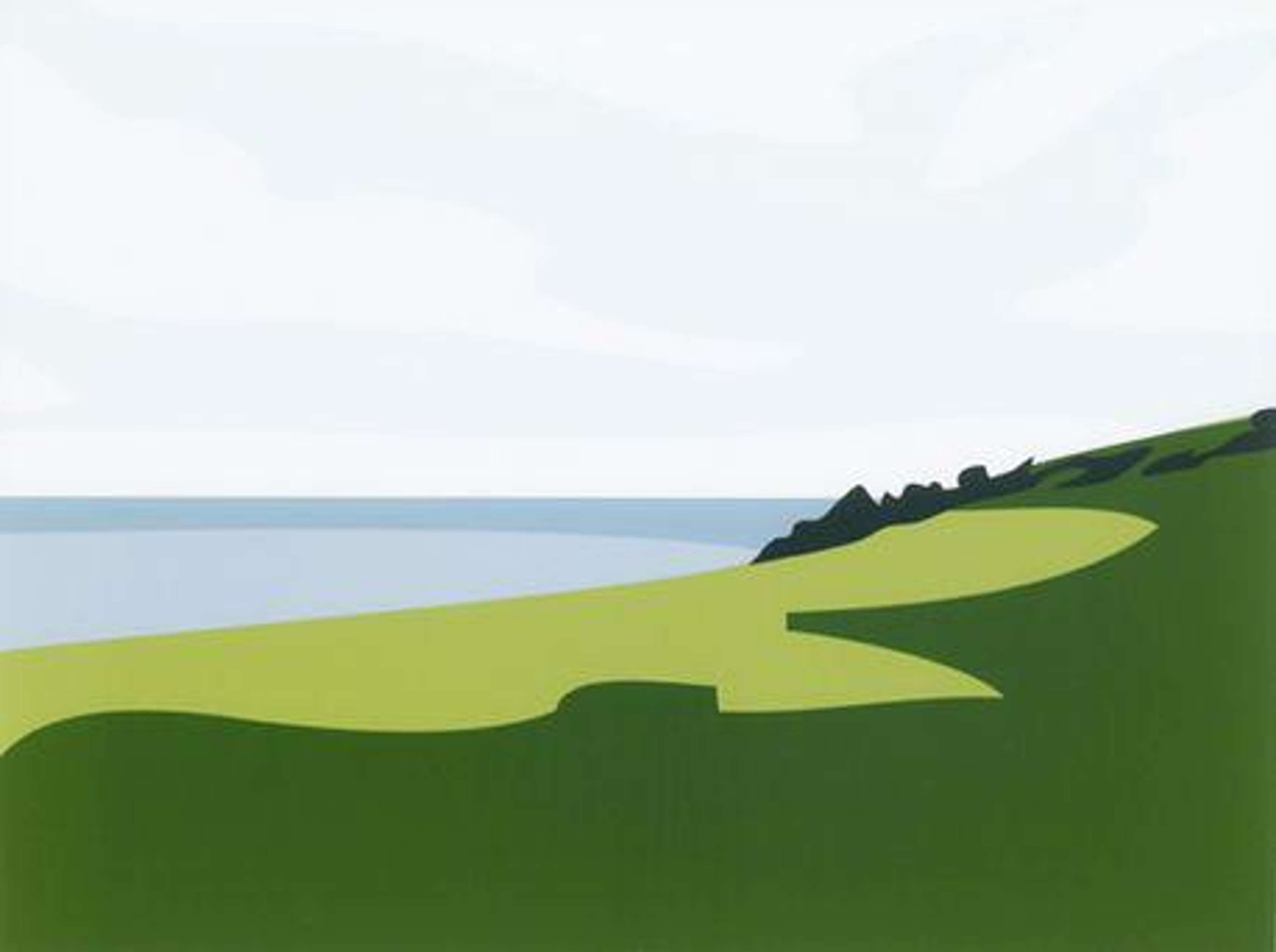 Cornish Coast 1: Lantivet Coast - Signed Print by Julian Opie 2017 - MyArtBroker