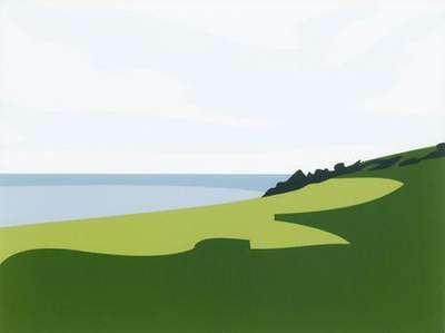 Cornish Coast 1: Lantivet Coast - Signed Print by Julian Opie 2017 - MyArtBroker