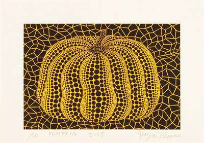 Small Pumpkin - Signed Print by Yayoi Kusama 2005 - MyArtBroker