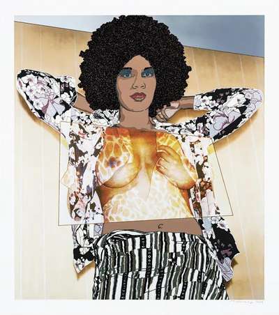 Portrait Of Maya #10 - Signed Print by Mickalene Thomas 2024 - MyArtBroker