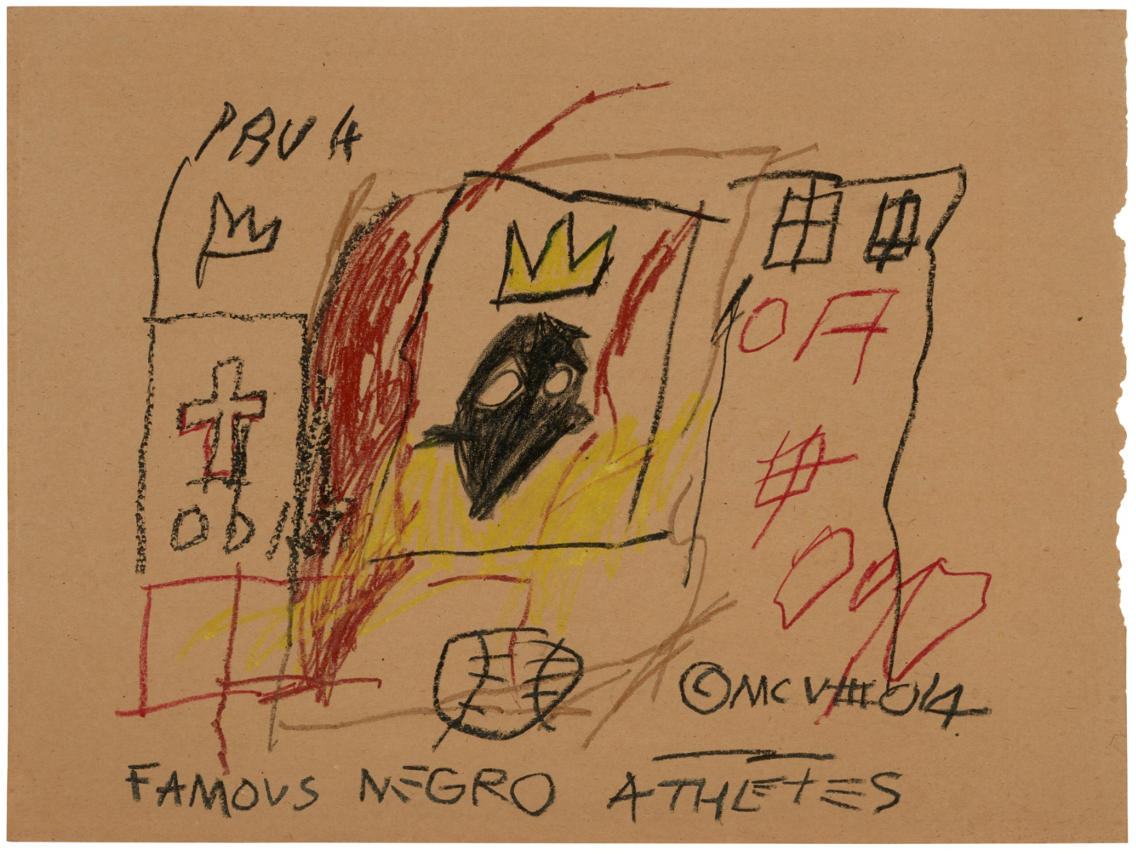 Célèbres athlètes noirs par Jean-Michel Basquiat 1981