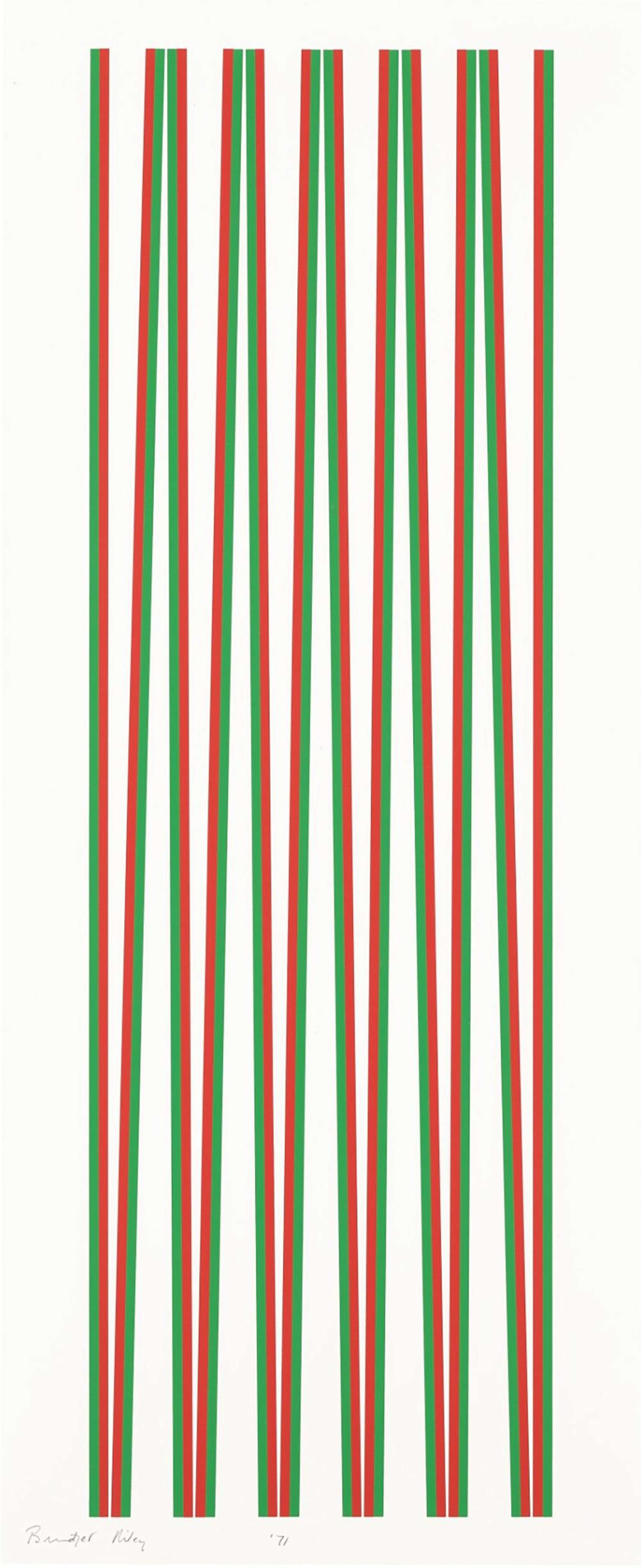 Elongated Triangles 2 by Bridget Riley