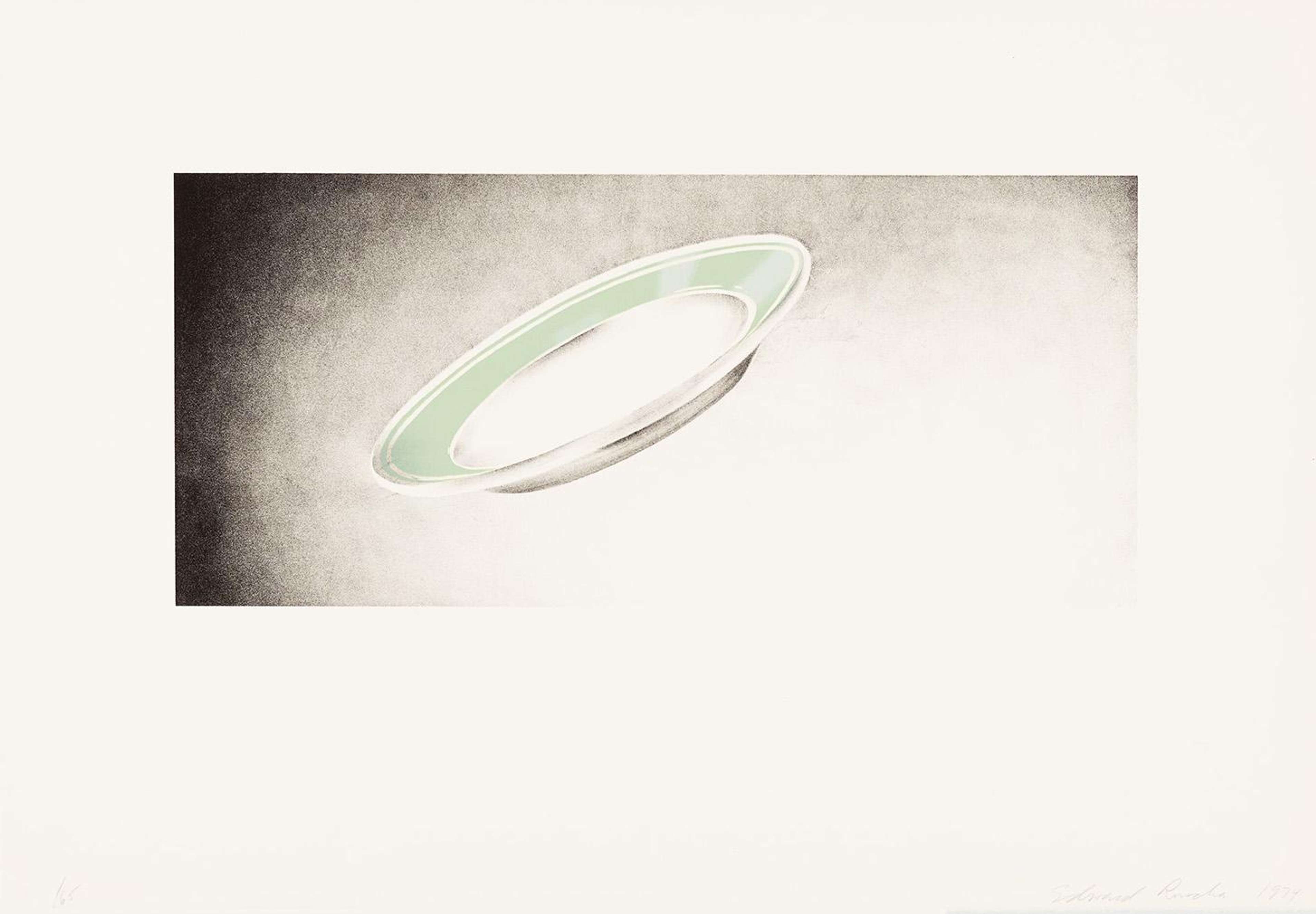 Plate - Signed Print by Ed Ruscha 1974 - MyArtBroker