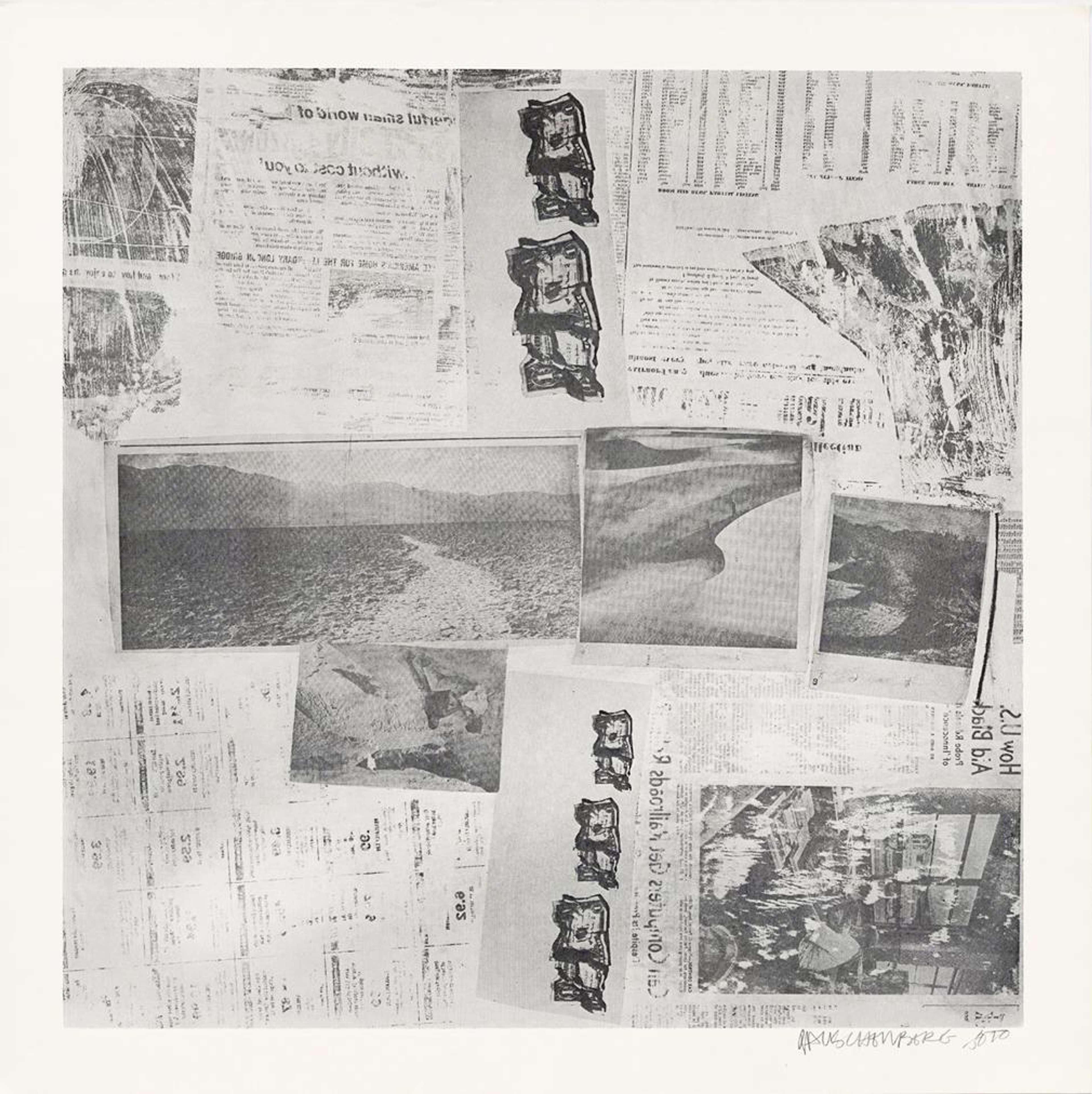 Features X - Signed Print by Robert Rauschenberg 1970 - MyArtBroker