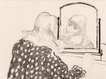 Ann Combing Her Hair - Signed Print