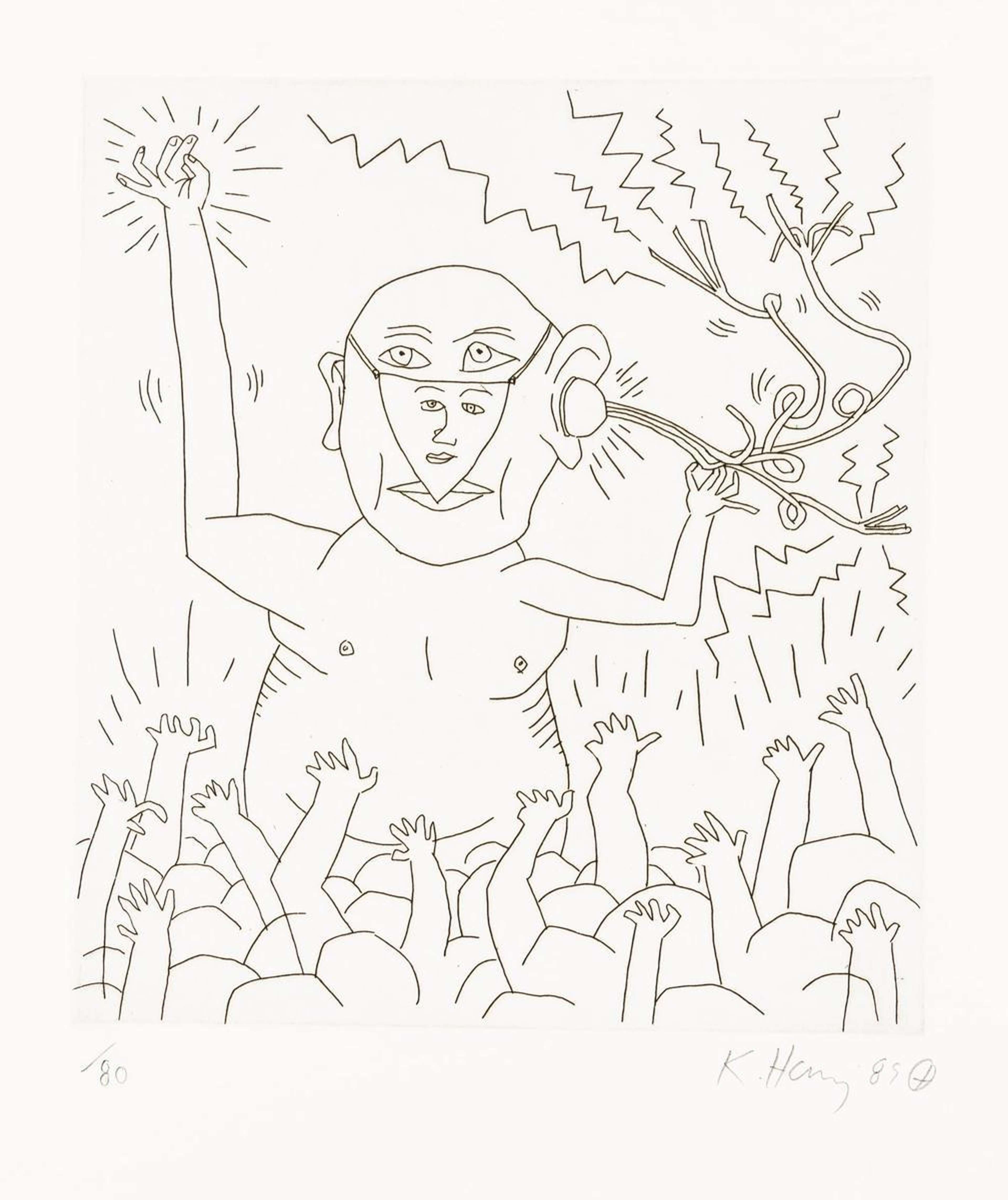 « The Valley 11 » par Keith Haring