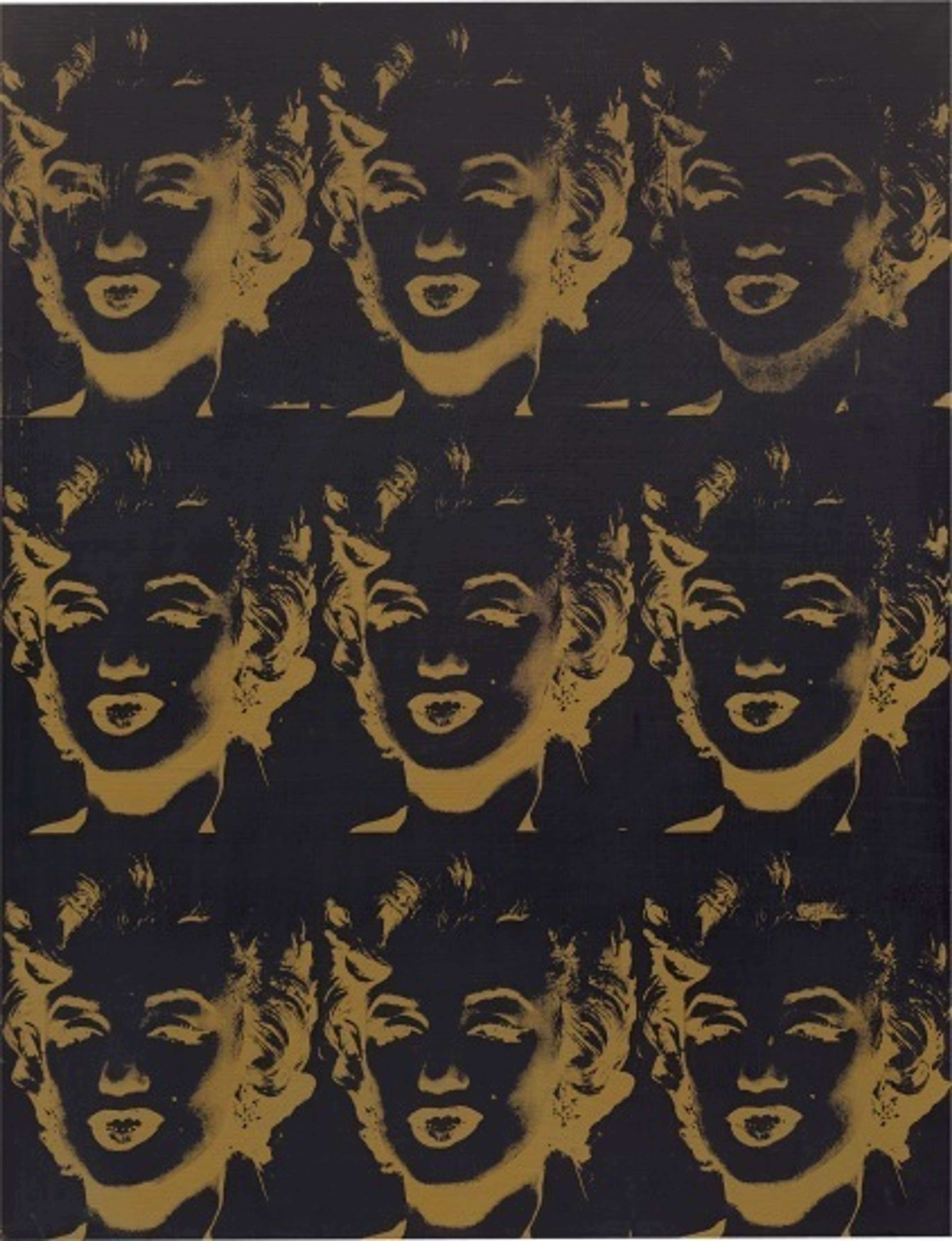 Quarante-Cinq Marilyns en Or d'Andy Warhol - MyArtBroker