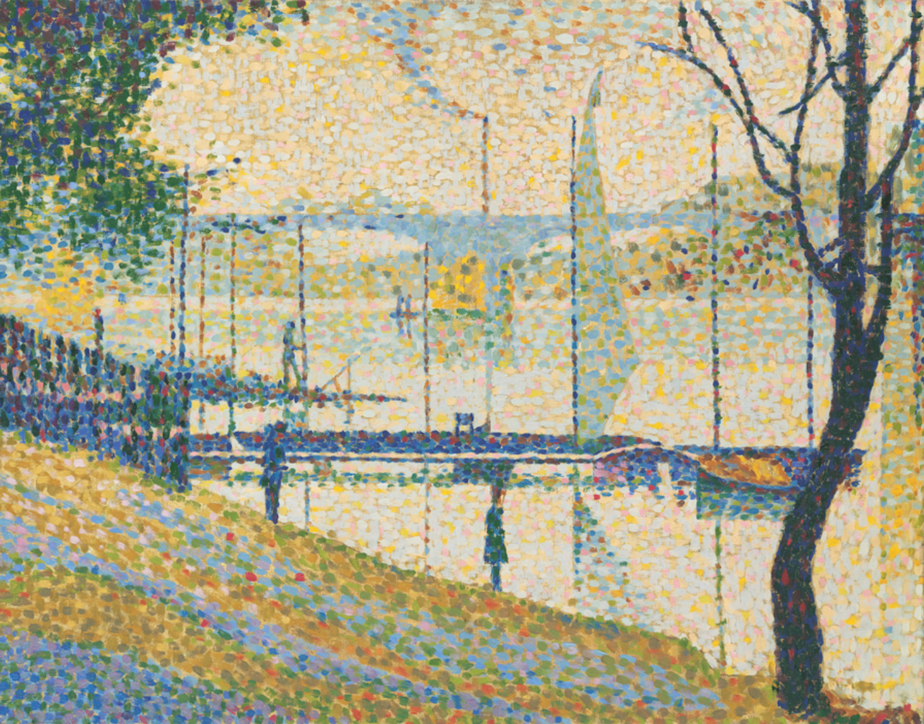 Copie après *Le Pont de Courbevoie*, George Seurat par Bridget Riley