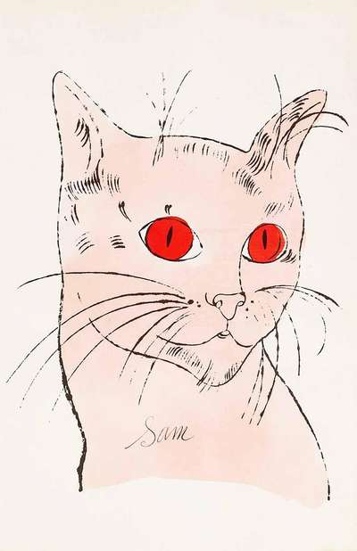 Cats Named Sam IV 63 - Unsigned Print by Andy Warhol 1954 - MyArtBroker