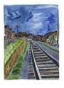 Bob Dylan: Train Tracks Blue (2010) - Signed Print