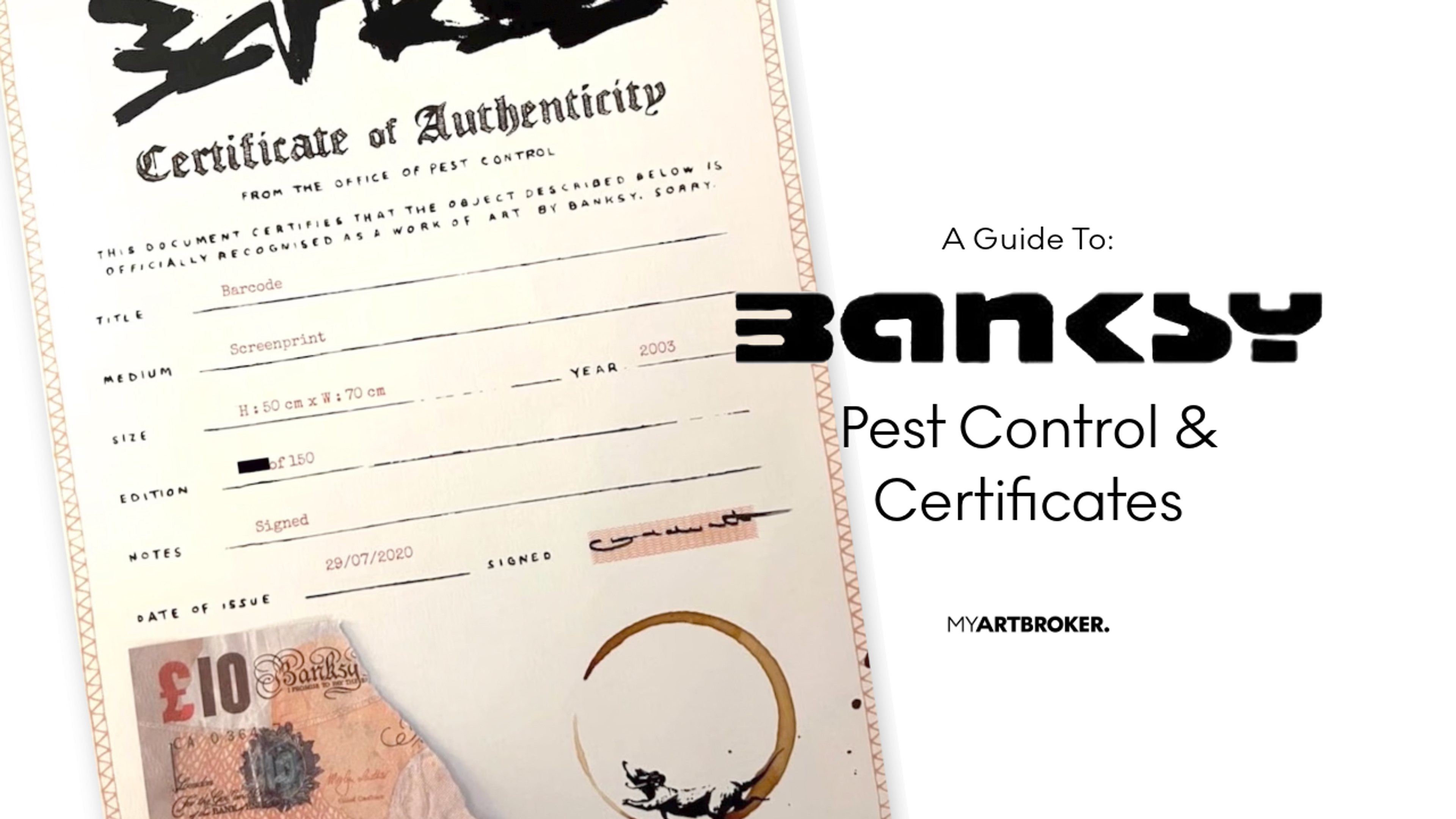 Comment authentifier les estampes de Banksy : le guide du Pest Control de Banksy
