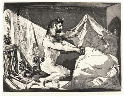 Faune Dévoilant Une Femme - Signed Print by Pablo Picasso 1939 - MyArtBroker