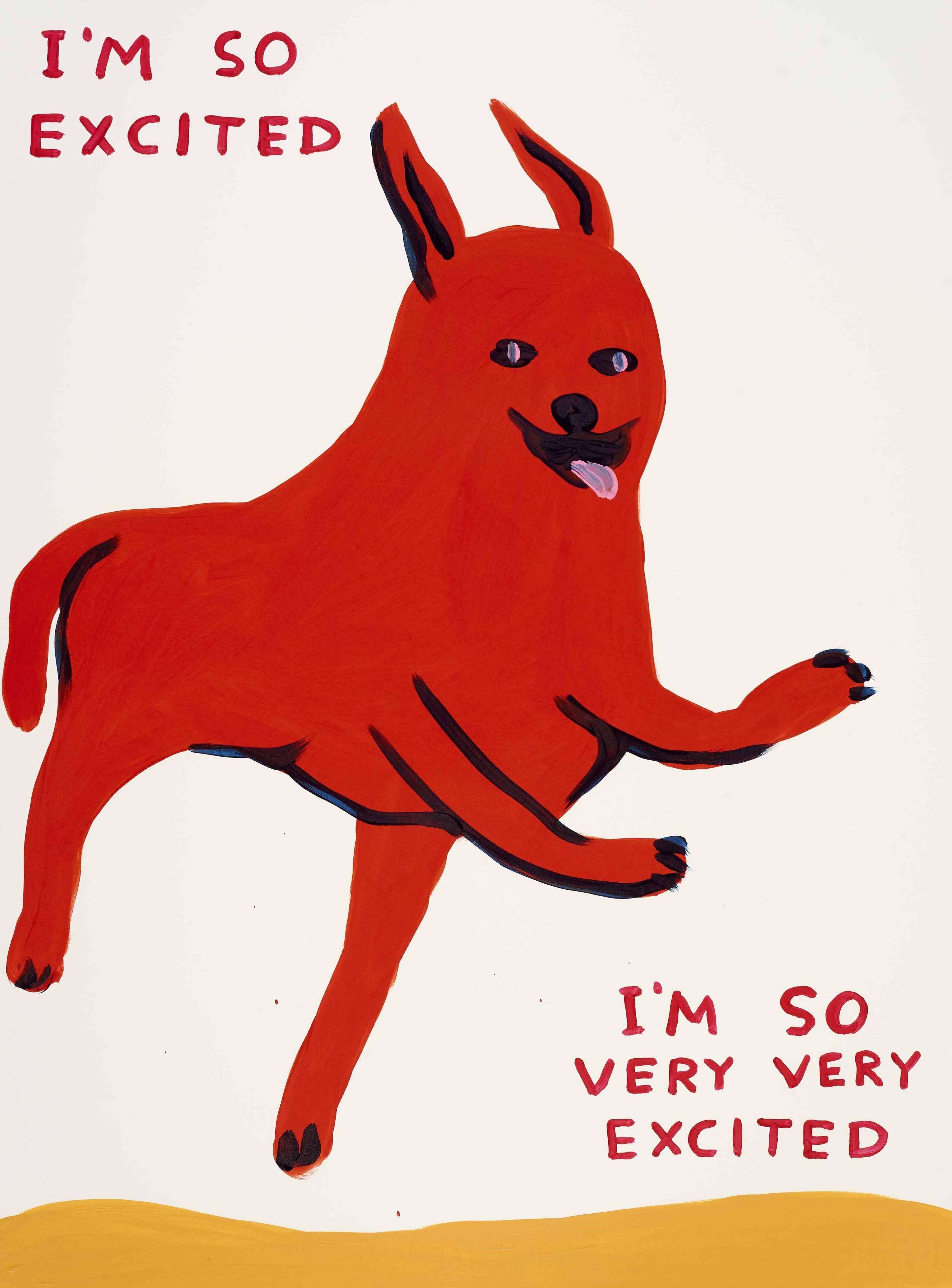I'm So Excited - Signed Print by David Shrigley 2022 - MyArtBroker