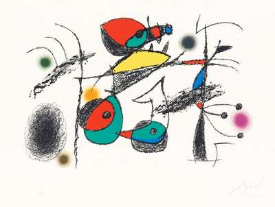 Raymond Queneau - Signed Print by Joan Miro 1975 - MyArtBroker