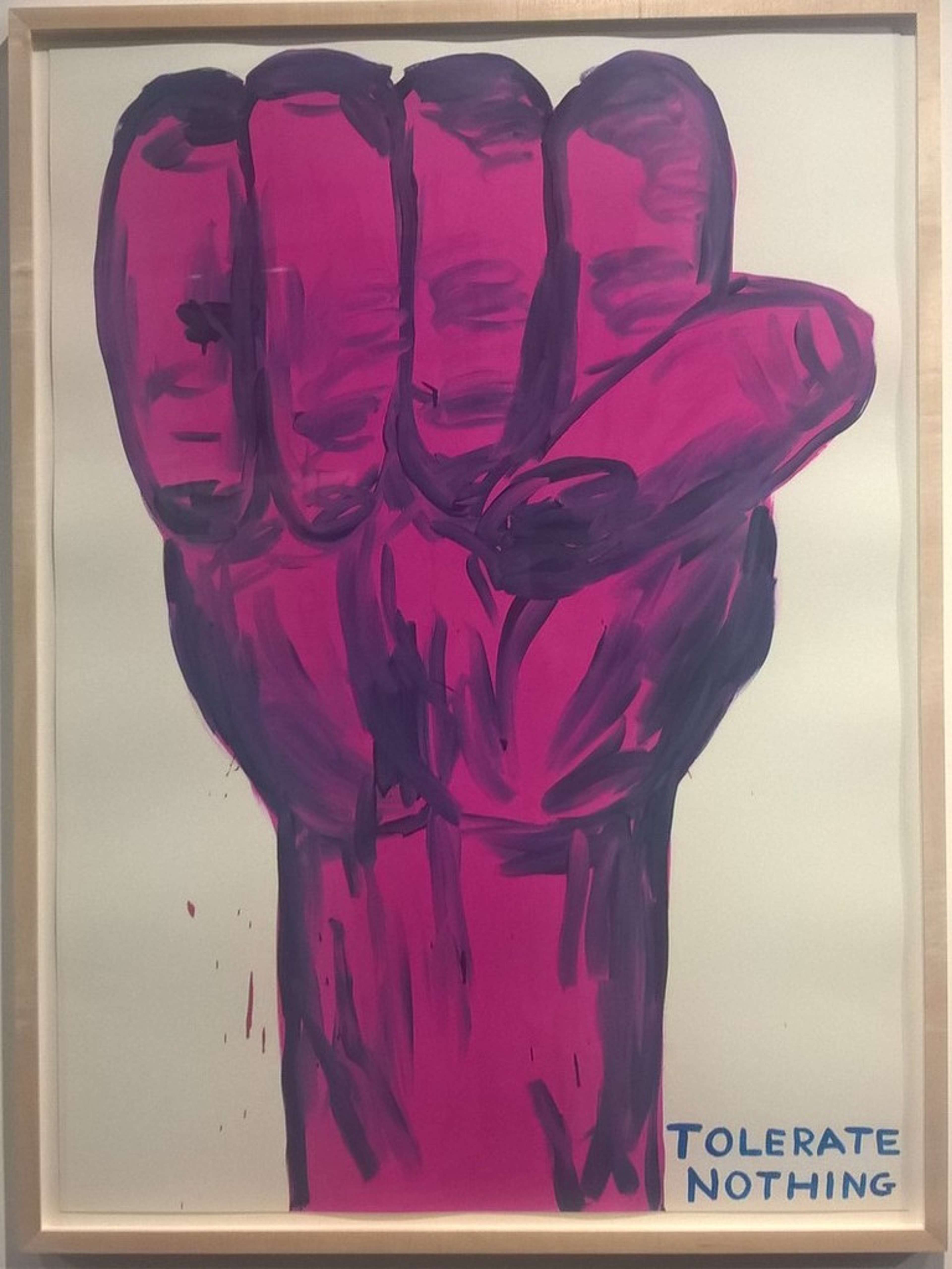 Ne Tolérer Rien © David Shrigley 2016 - MyArtBroker