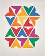 Bridget Riley: Standing Up, Turning Round, Lying Down - Signed Print