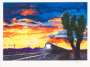 Bob Dylan: Train At Sunset - Signed Print