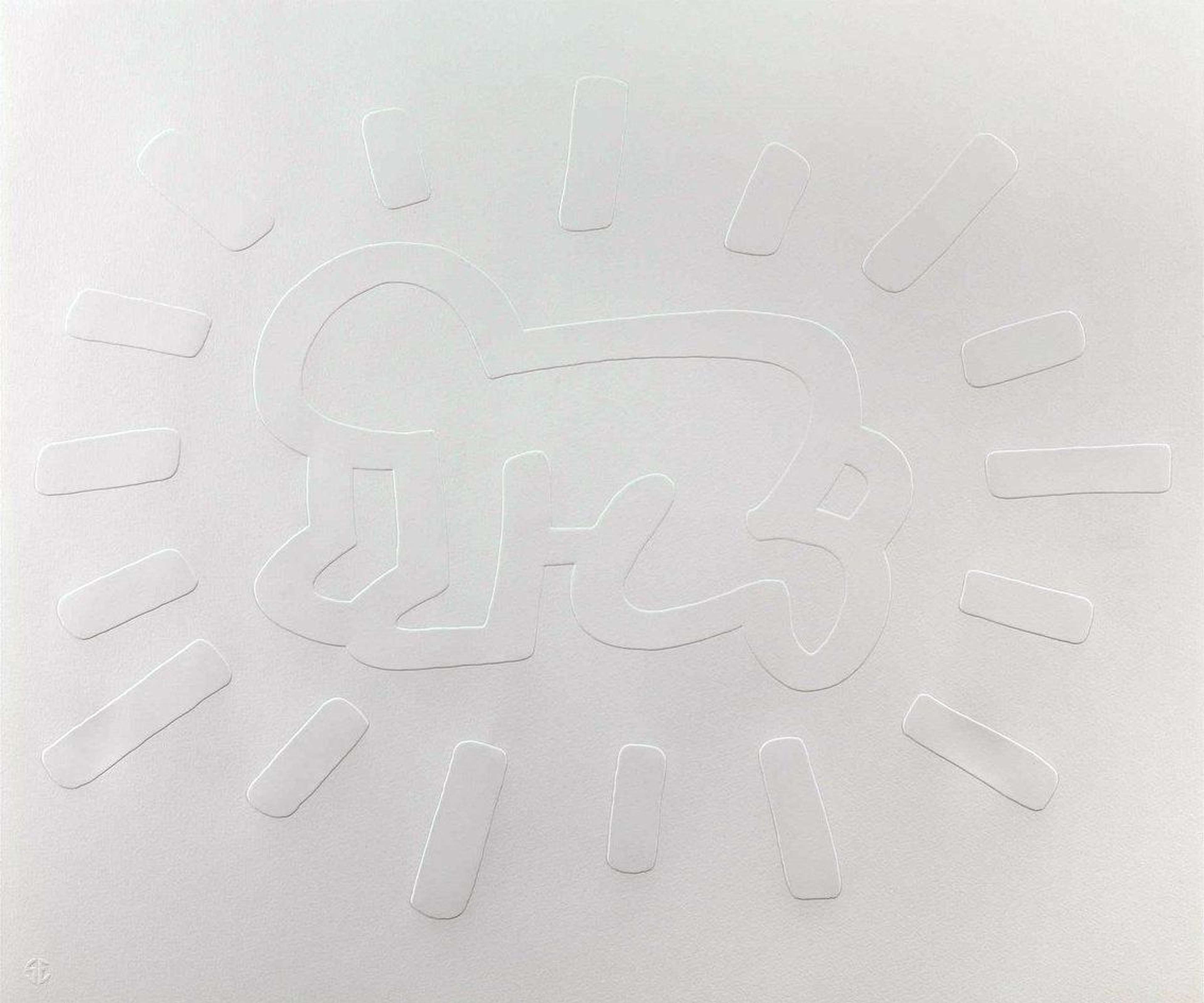 Radiant Baby (white) by Keith Haring
