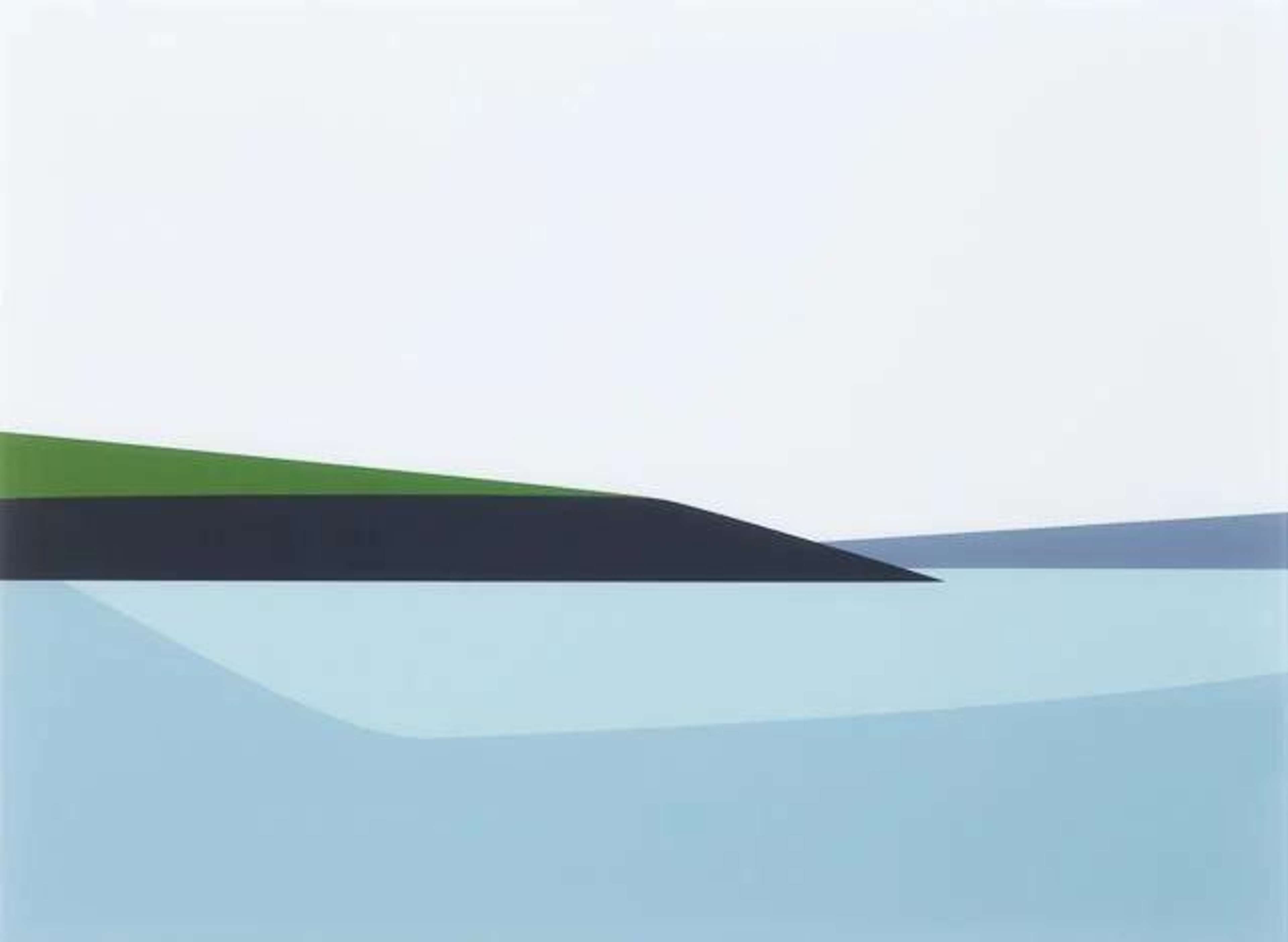 Cornish Coast 2: Polridmouth Coast - Signed Print by Julian Opie 2017 - MyArtBroker