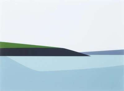 Cornish Coast 2: Polridmouth Coast - Signed Print by Julian Opie 2017 - MyArtBroker