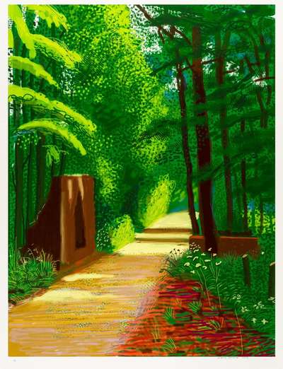 The Arrival Of Spring In Woldgate, East Yorkshire In 2011 (twenty eleven) - 2 June - Signed Print by David Hockney 2011 - MyArtBroker