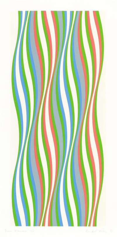 Green Dominance - Signed Print by Bridget Riley 1977 - MyArtBroker