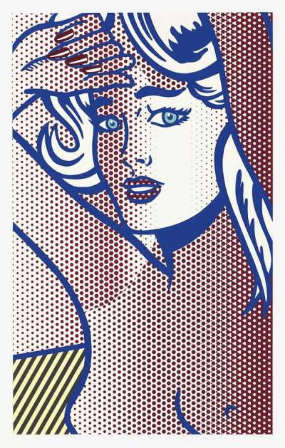 Nude With Blue Hair State I - Signed Print by Roy Lichtenstein 1994 - MyArtBroker