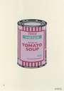 Banksy: Soup Can (lilac, cherry and mint) - Signed Print