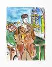 Man On A Bridge Brown (2008) - Signed Print