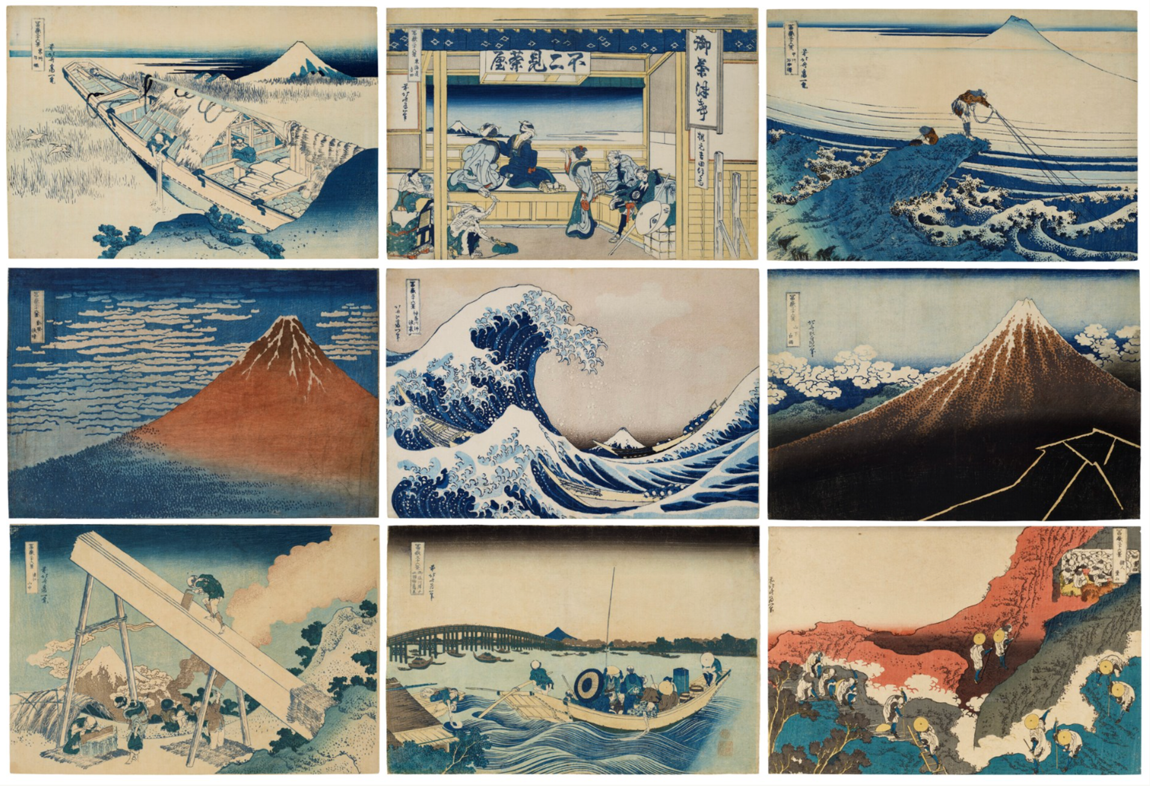 Image © Christie's / Fugaku sanjurokkei (Trente-six vues du mont Fuji) © Hokusai v. 1830-34
