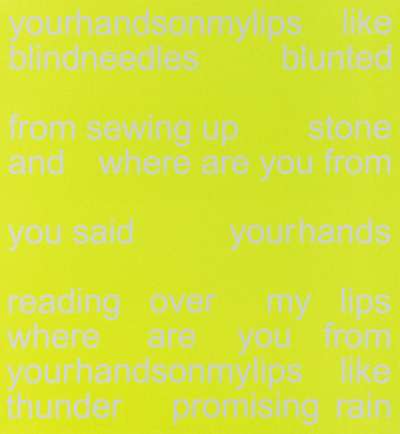 Your Hands On My Lips - Signed Print by Adam Pendleton 2004 - MyArtBroker