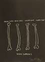 Jean-Michel Basquiat: Anatomy, Right Humerus - Signed Print