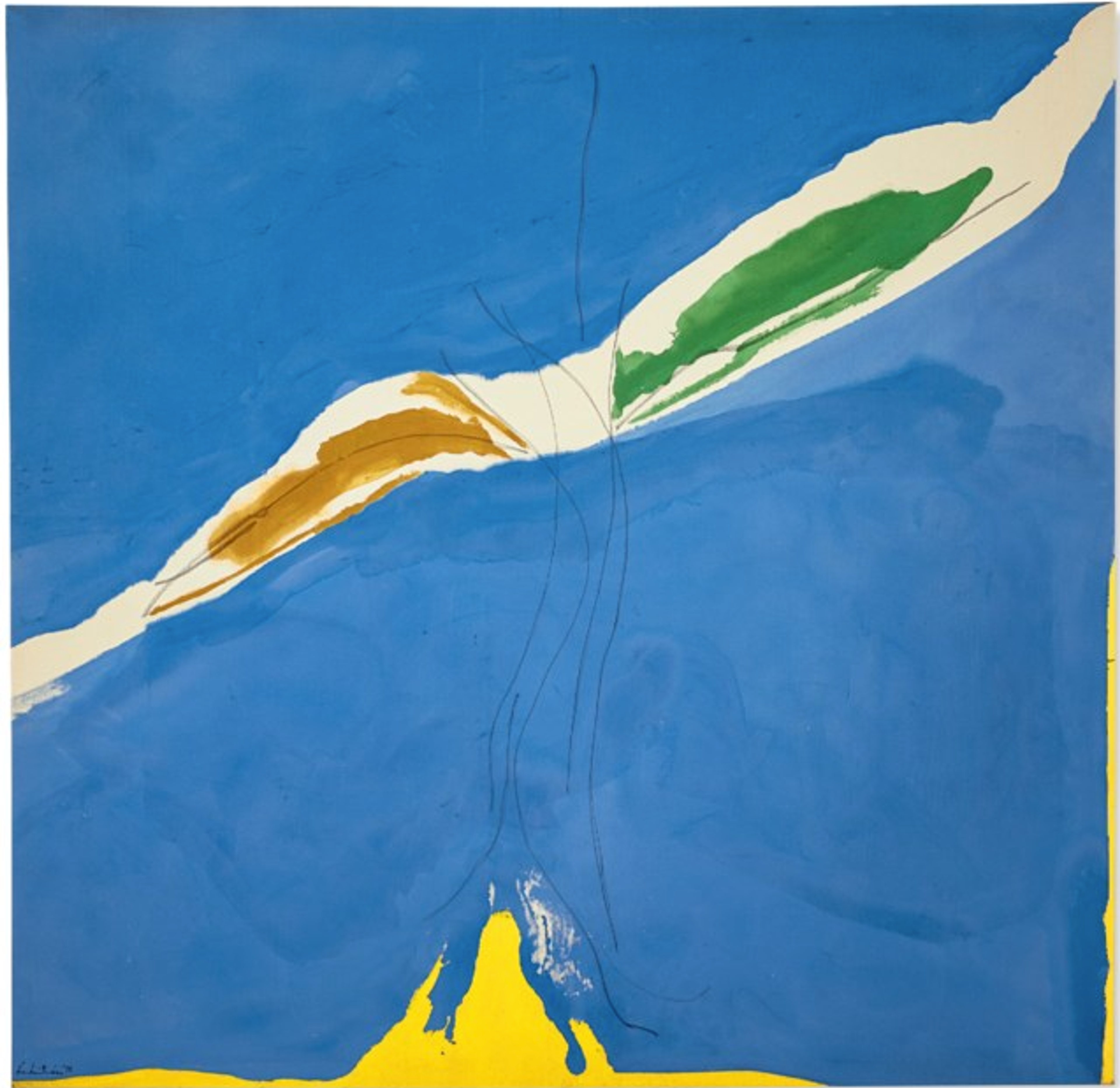 Genuine Blue by Helen Frankenthaler - Christie's