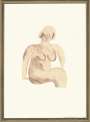 David Hockney: Picture Of A Simple Framed Traditional Nude Drawing - Signed Print