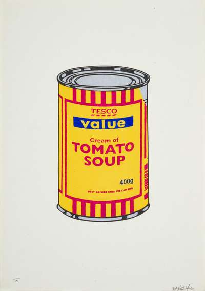 Soup Can (banana, cherry and blue) - Signed Print by Banksy 2005 - MyArtBroker