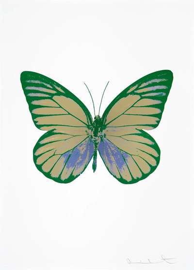 The Souls I (cool gold, cornflower blue, leaf green) - Signed Print by Damien Hirst 2010 - MyArtBroker