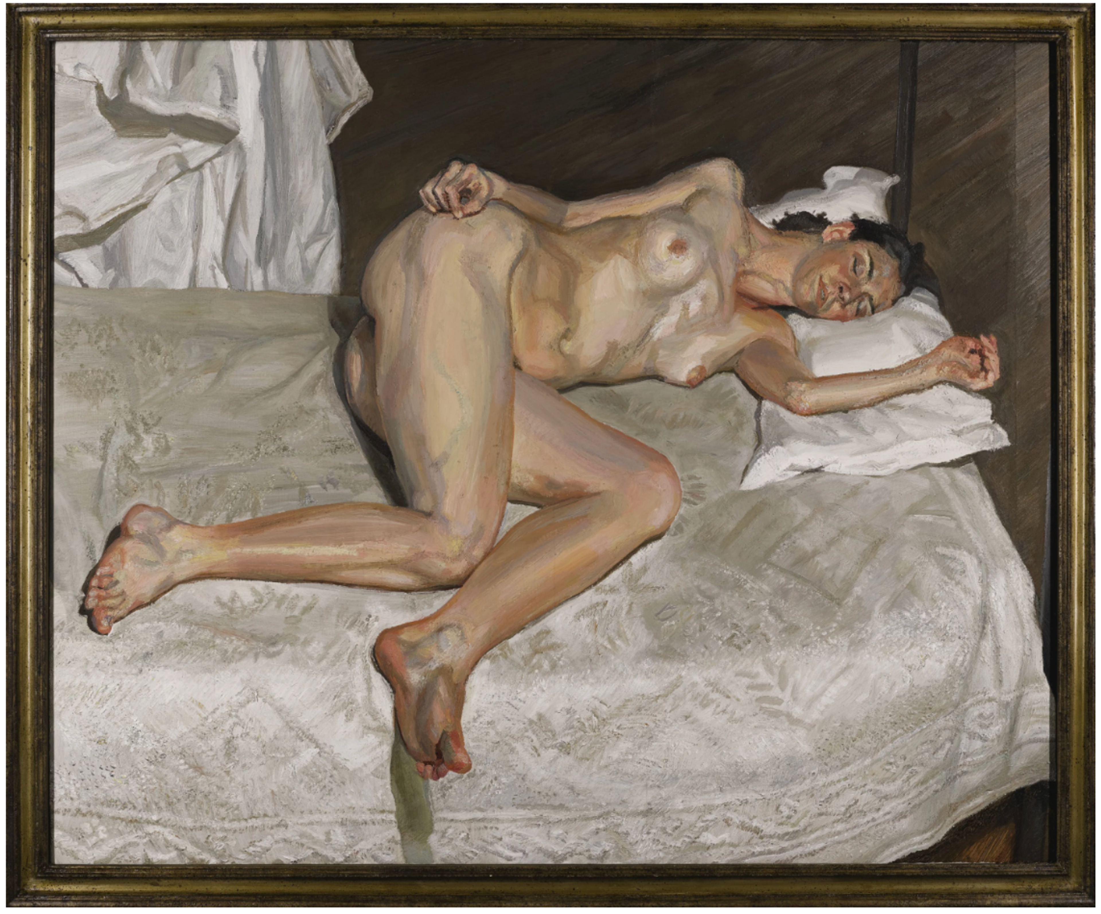Portrait On A White Cover by Lucian Freud - Sotheby's 