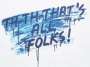 Mel Bochner: That's All Folks - Signed Print