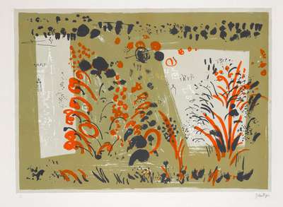 St Kew, Cornwall: Church In A Hilly Landscape - Signed Print by John Piper 1964 - MyArtBroker
