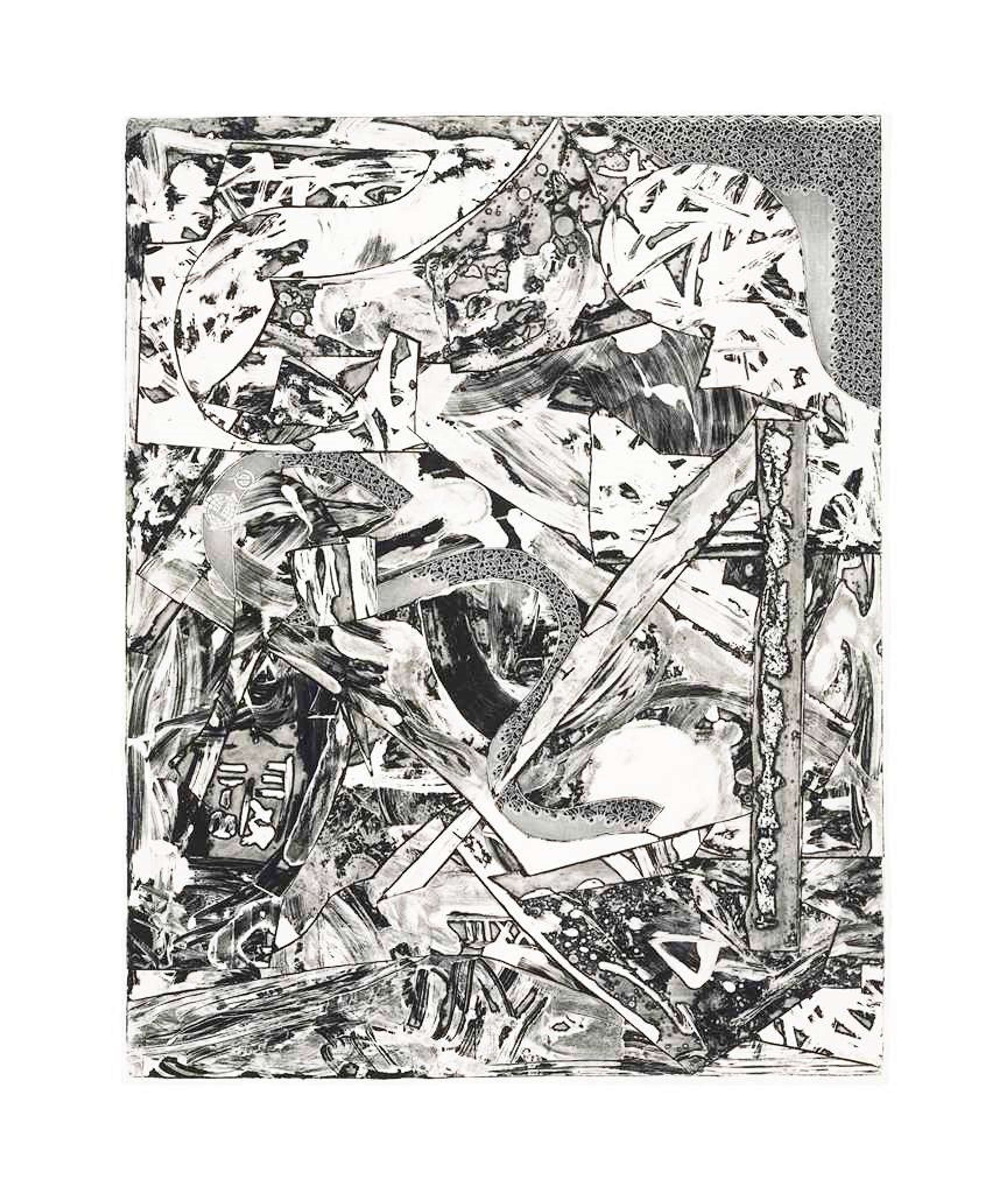 Des formes gestuelles abstraites et monochromes