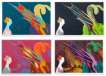 Details Of Renaissance Paintings (Paolo Uccello, F. & S. II.324-327) (complete set) - Signed Print
