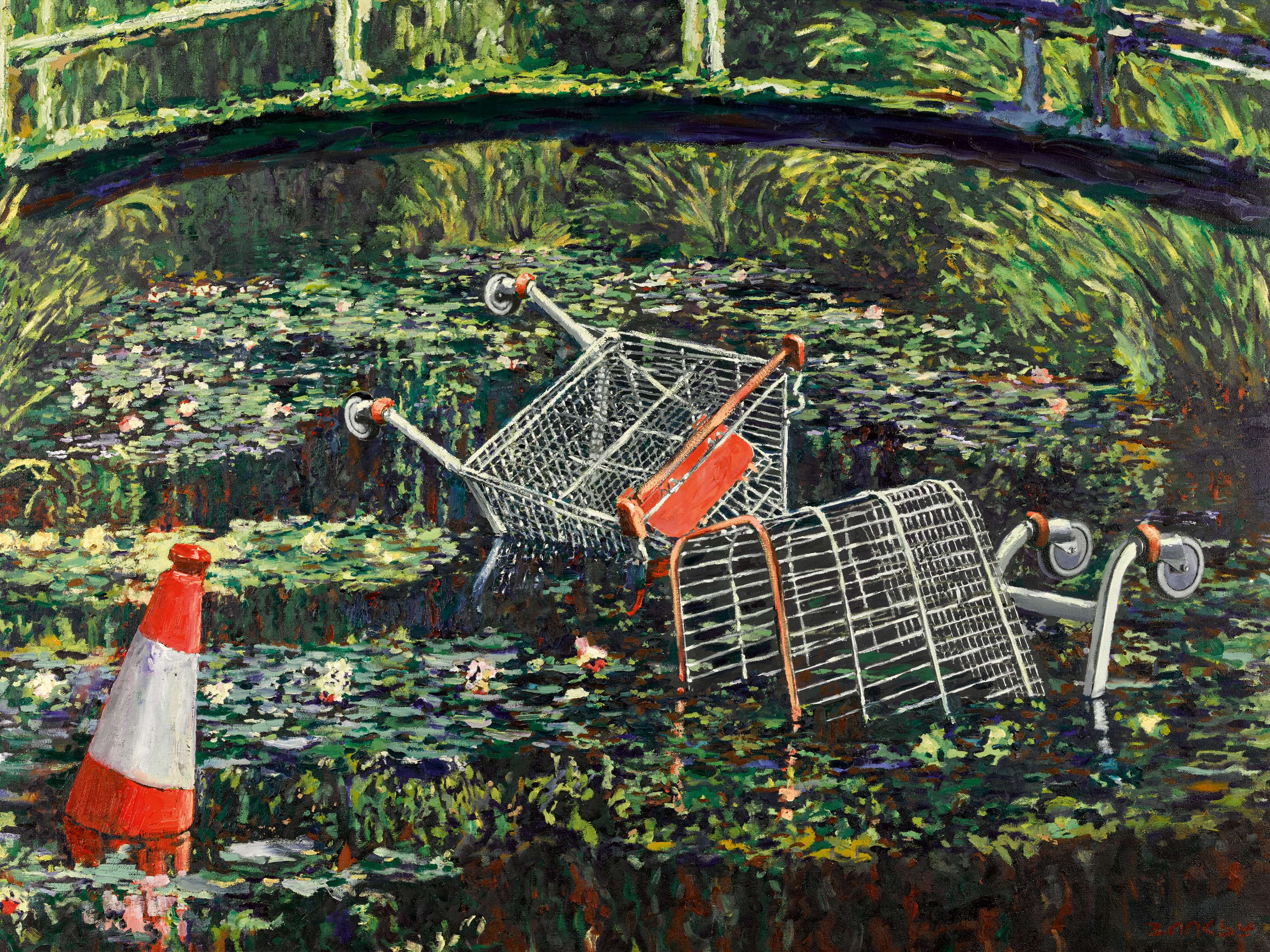 Show Me The Monet (Détail), Banksy