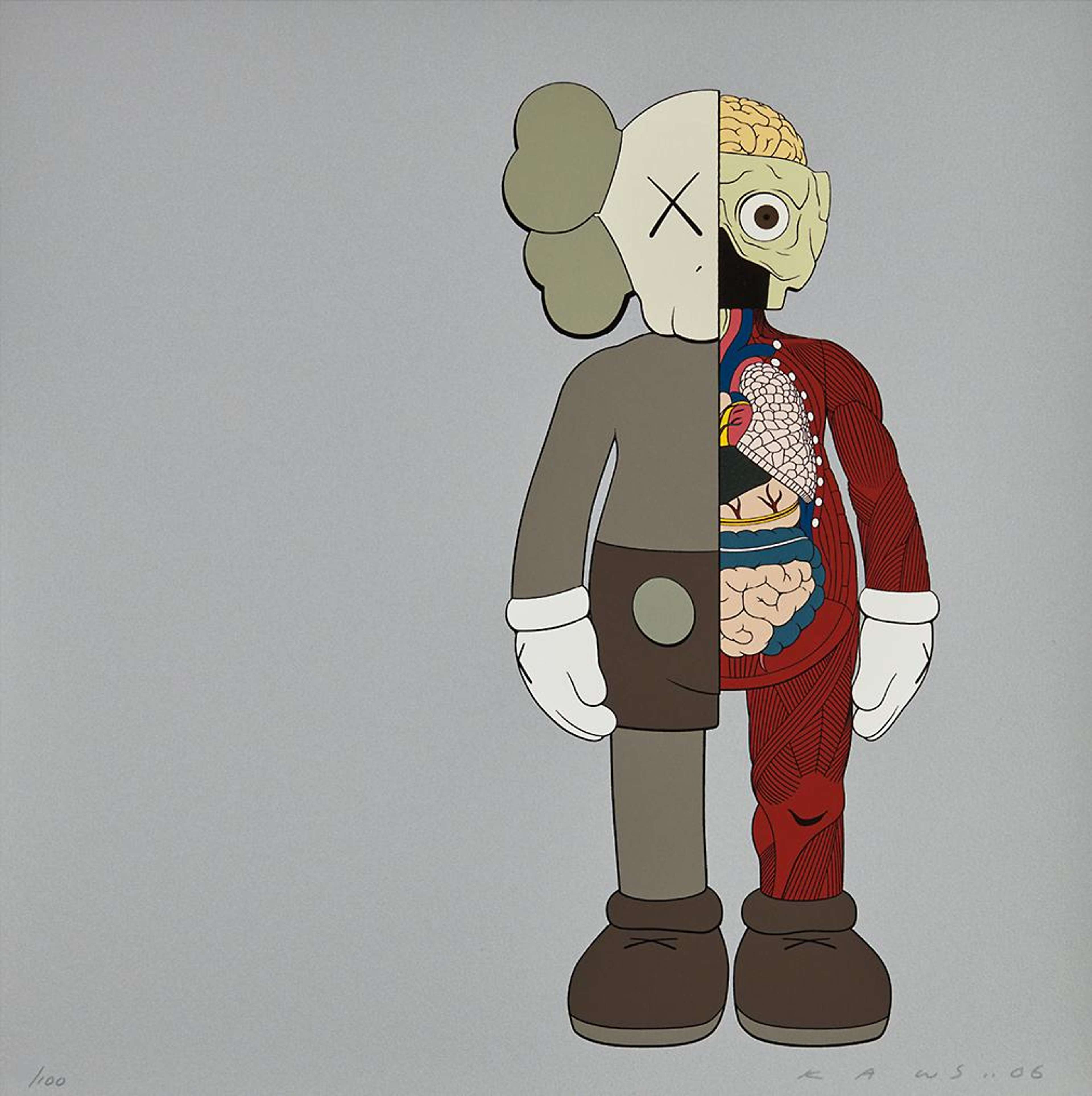 Dissected Companion (marron, PP) par KAWS