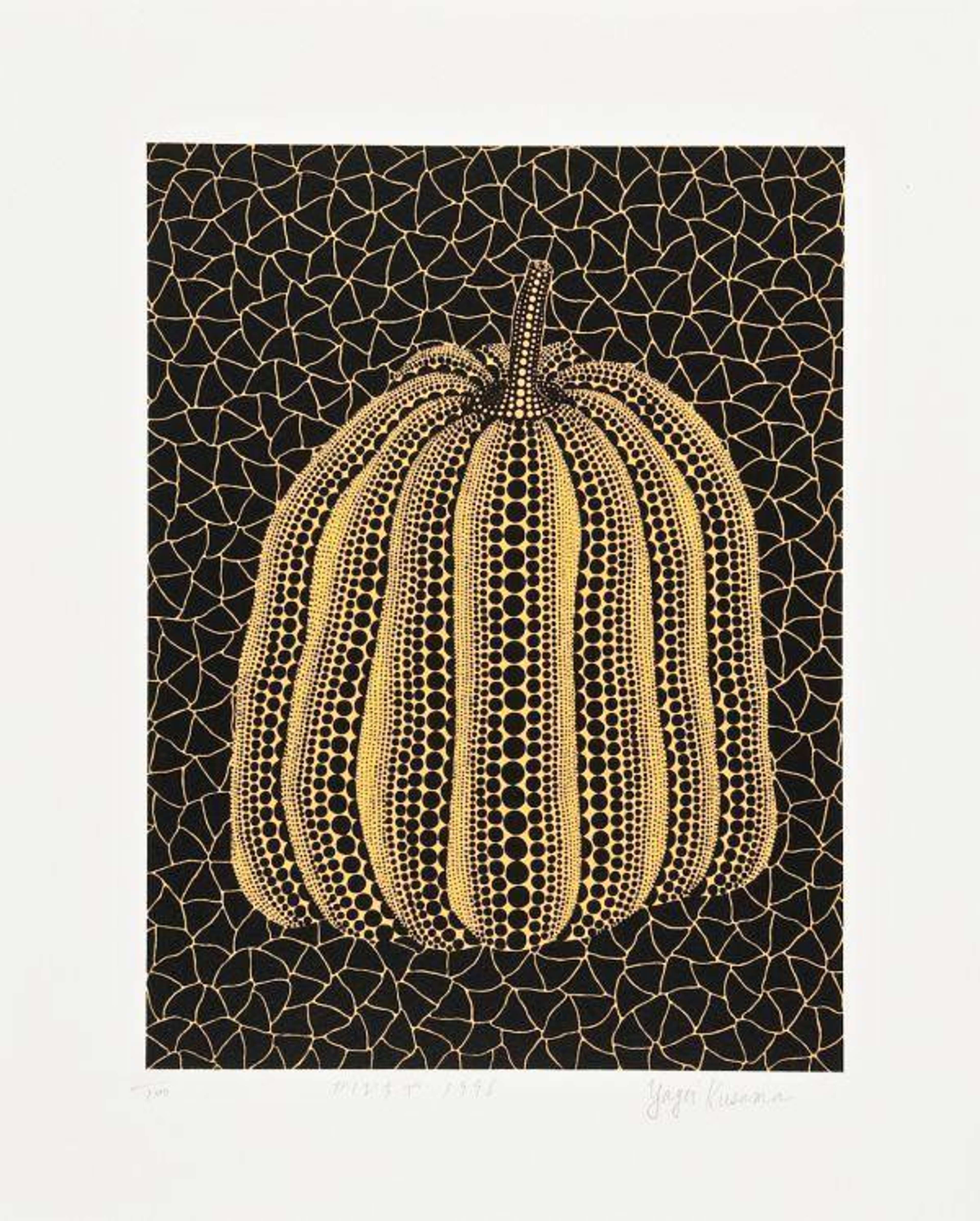 Pumpkin (YT) - Signed Print by Yayoi Kusama 1996 - MyArtBroker