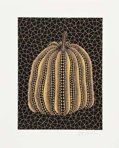 Pumpkin (YT) - Signed Print by Yayoi Kusama 1996 - MyArtBroker