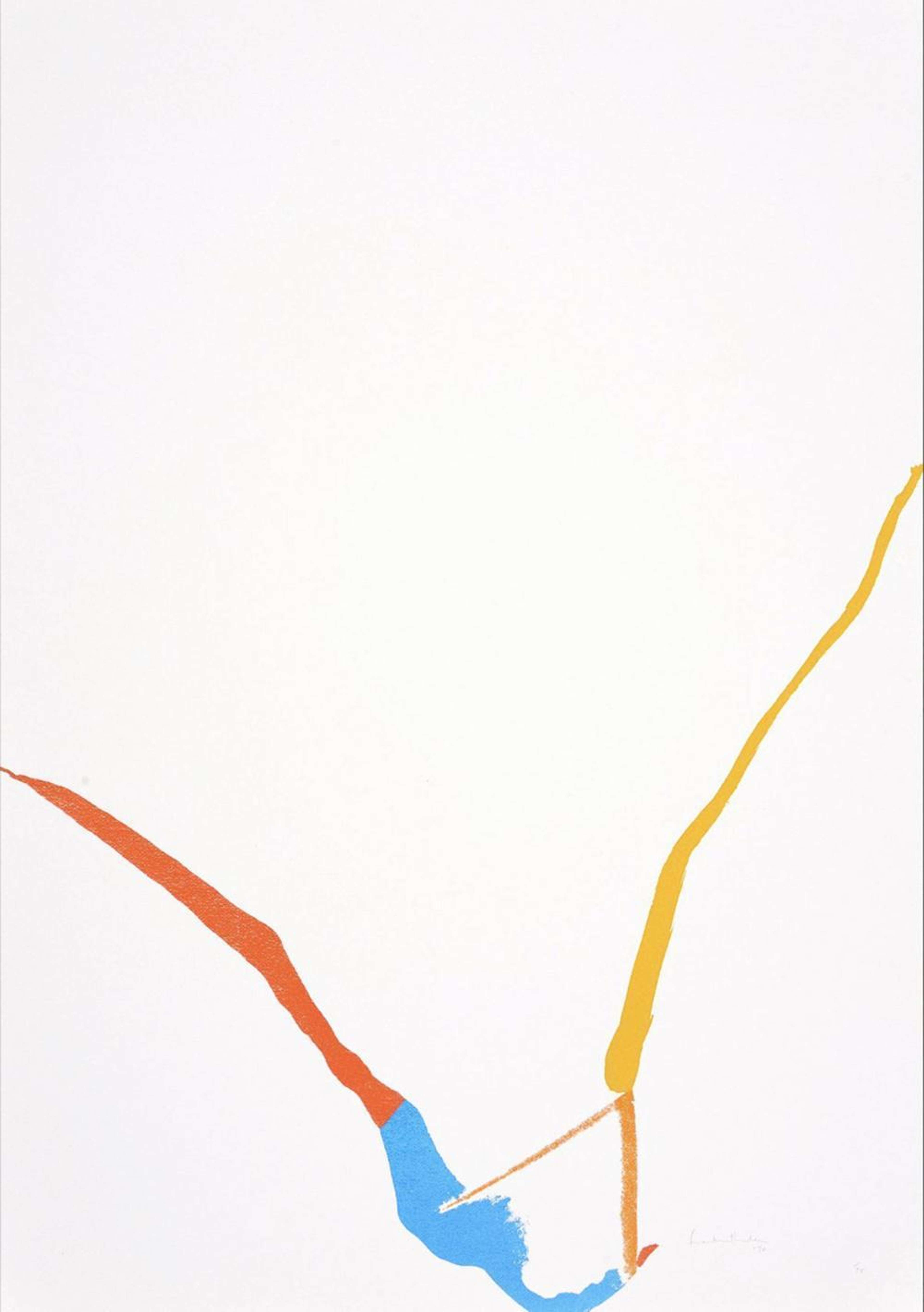 What Red Lines Can Do (H. 25) - Signed Print by Helen Frankenthaler 1970 - MyArtBroker